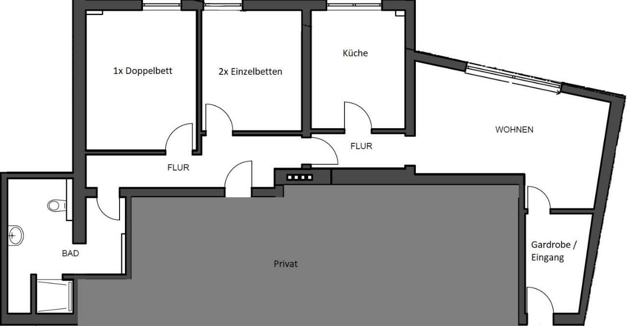 Apartamento Alte Tankstelle Strassenhaus Exterior foto